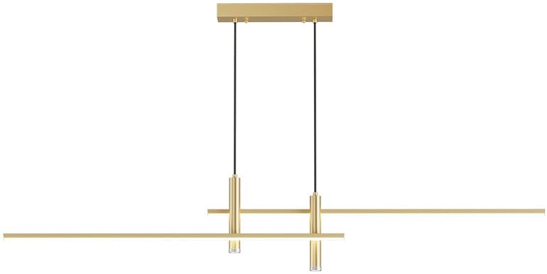 Suspension linéaire LED SLEND luminaire suspendu noir pour table