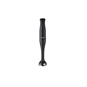 Severin Stabmixer zum Pürieren und Zerkleinern, Mixstab, abnehmbarer Mixfuß, Turbotaste, 2-Klingen-Messer, einfache Reinigung, rutschfester Griff, für Smoothies, Shakes, Saucen, 350W, schwarz, SM 3760