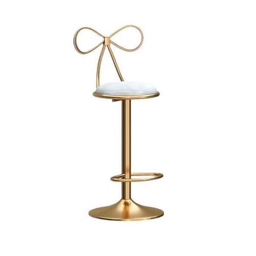 Taburete de isla Taburete de bar giratorio elevable Silla comedor con isla estar recepción moderna y sencilla Taburetes altos para comedor(Blanco)