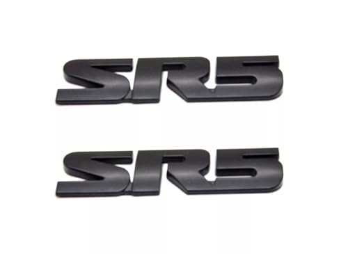 Image of 2pcs SR5 4X4 Car Trunk Side Rear Tailgate Decal Sticker Badge Emblem (Matte Black)