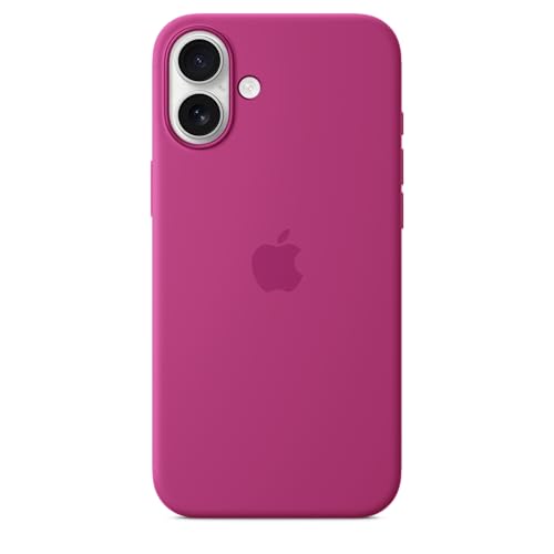 Image of Apple iPhone 16 Plus Silicone Case with MagSafe - Fuchsia 