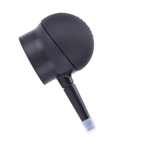 DEARMAMY 1 Pieza Boquilla de silicona atomizador de fibra capilar cabello aplicador de spray rociar hair topper hair fibers suministros de pulverizador de fibra gel de sílice Black