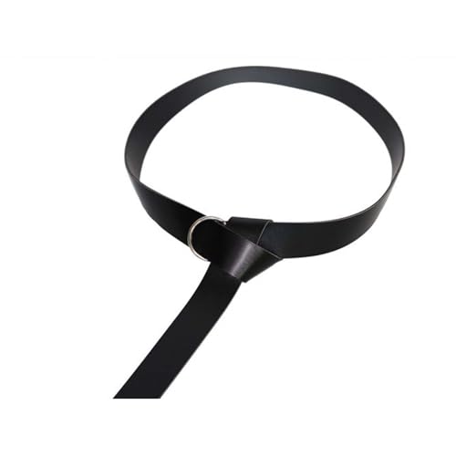 Men's Medieval Renaissance LARP Viking Knight Warrior Faux Leather O Ring Belt