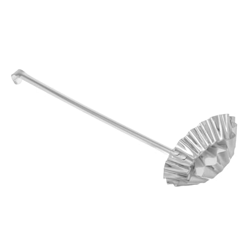 UPKOCH Molde para Freír Fabricante De Galletas De Pizza Fabricante De Buñuelos Molde Buñuelos con Asa Herramienta para Hornear Galletas Fabricante De Gofres Acero Inoxidable Silver
