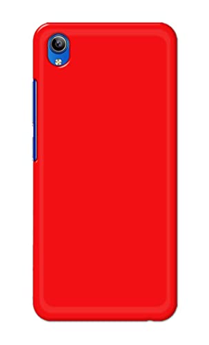 Image of Printed Hard Back Cover Case for Vivo Y91i | Vivo Y90 | Vivo Y91C Back Cover (Plain Red) -1803