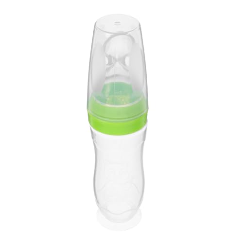 PartyKindom Biberón de para Alimentación Infantil Dispensador Exprimible para Papilla y Leche Seguro y Duradero con Ventosa Color Verde para Recién Nacidos PartyKindom Biberón de para Alimentación Infantil Dispensador Exprimible para Papilla y Leche Seguro y Duradero con Ventosa Color Verde para Recién Nacidos