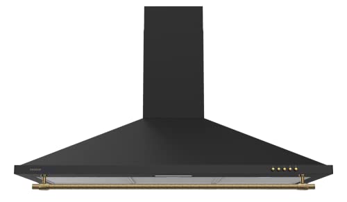 INFINITON CMPP-RU92 - Campana de extracción rústica, Ancho 90cm, 500m3/h de extracción, 3 velocidades, Luz LED