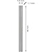 Bosch 2x PRO Hobelmesser (für Kunststoffbeschichtete Platten, Hartholz, 56 x 5,5 x 1,1 mm, Professional Zubehör Hobel, Akku-Hobel)