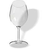 Carlisle FoodService Products Alibi Wine Glass Clear Glass for Restaurants, Catering, Kitchens, Plastic, 20 Ounces, Clear, (Pack of 24)