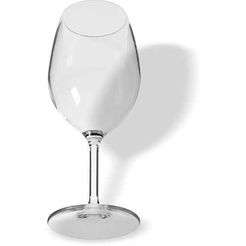 Carlisle FoodService Products Alibi Wine Glass Clear Glass for Restaurants, Catering, Kitchens, Plastic, 20 Ounces, Clear, (Pack of 24)