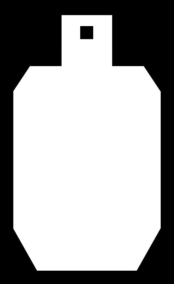 Amazon.co.jp: スチールシューティングターゲット 7x12 IDPA