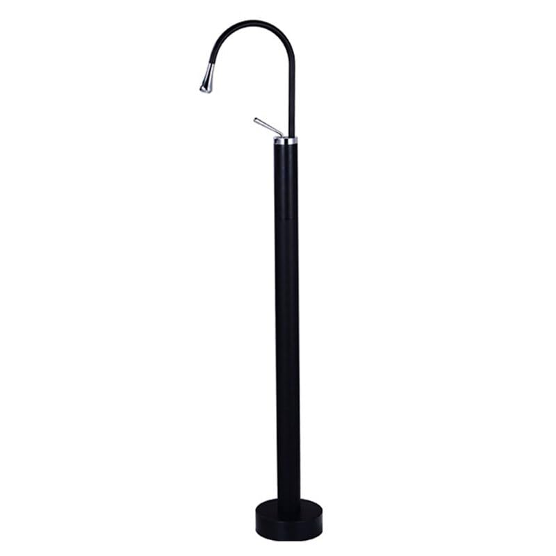 Robinet de baignoire sur pied pour un bain relaxant avec douchette bicolore