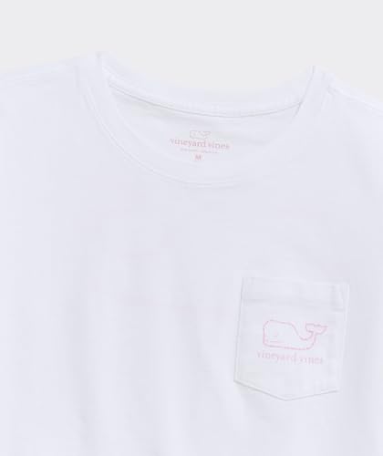 vineyard vines Girls' Vintage Whale Short-Sleeve Pocket Tee, White Cap3