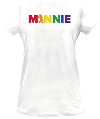 Disney Wodmickts134 Camiseta, Blanco, L para Mujer