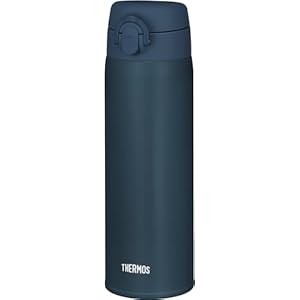 【Amazon.co.jp 限定】サーモス 水筒 真空断熱ケータイマグ 500ml ダークネイビー 飲み口外せてお手入れ簡単 超軽量コンパクトタイプ ワンタッチオープン ステンレス ボトル 保温保冷 JOF-500 DNVY