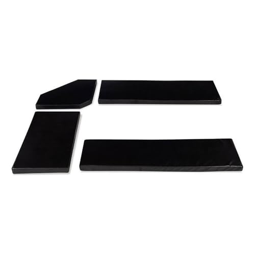 Pemberly Row 4-Piece Transitional Fabric Cushion Set in Black