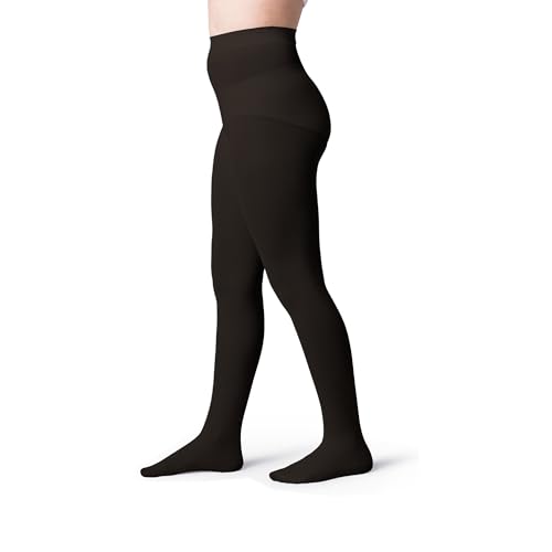 Silky Toes Girls Opaque Microfiber Tights (1 Pair) Black White or Colored Nylon Stockings for Kids and Toddlers Every Size (Black 1pk 2-4)