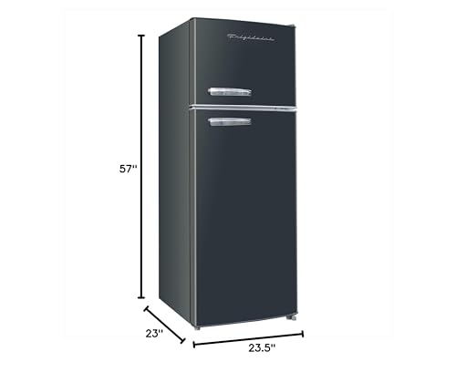 Frigidaire EFR753-BLACK Retro Apartment Size Refrigerator With Top Freezer-2 Door Fridge thumb #1
