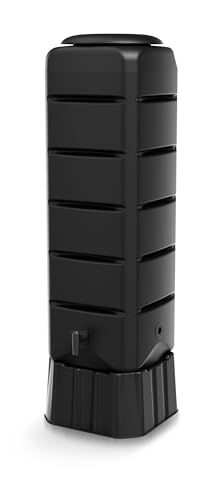 YourCasa Recuperateur d eau de pluie [Tower] 120L avec pied, couvercle et robinet - recuperateur eau de pluie - récupérateur eau de pluie - Réservoir d'eau...
