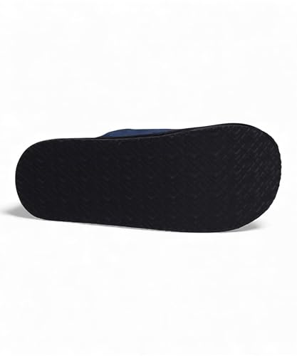 Image of SVAAR Men's Warm Winter Slippers, Cozy Fur Flip Flop Slip-On House Shoes, Indoor Bedroom Slides & Closed-Toe Home Clogs Sandals