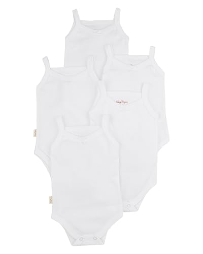Consejos para Comprar Camisillas para Bebé de esta semana. 49 Baby Creysi Paquete 5 Pañaleros con Tirantes Bebé 3 Meses Blanco Algodón Hipoalergénico Ideal Para Día a Día