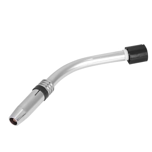Brrnoo Cuello de Cisne de Pistola MIG de 24 Kd, con Interfaz de 9 Mm de Diámetro de Diámetro de Acero Inoxidable Hilo de Latón que Conecta Accesorios de Soldadura MIG para Binzel MB24KD