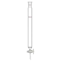stonylab Chromatographie Säule aus Borosilikatglas, Chromatography Column 24/40 Gelenk Chromatographie Säule mit Fritte Scheibe und PTFE-Absperrhahn, 30mm Säule O.D und 300 mm Effektive Länge