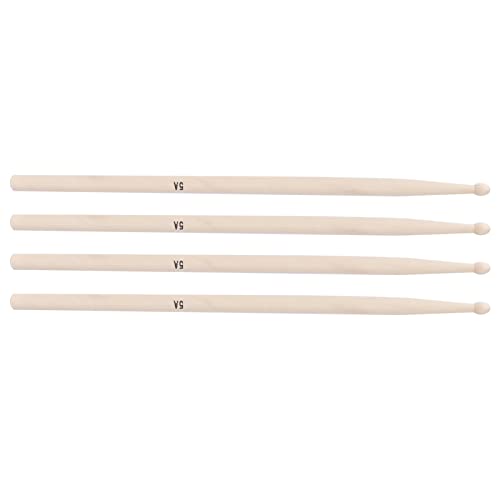 2 pares de baquetas 5A de arce para jazz, rock y práctica – baquetas profesionales compatibles con baterías miniatura 1