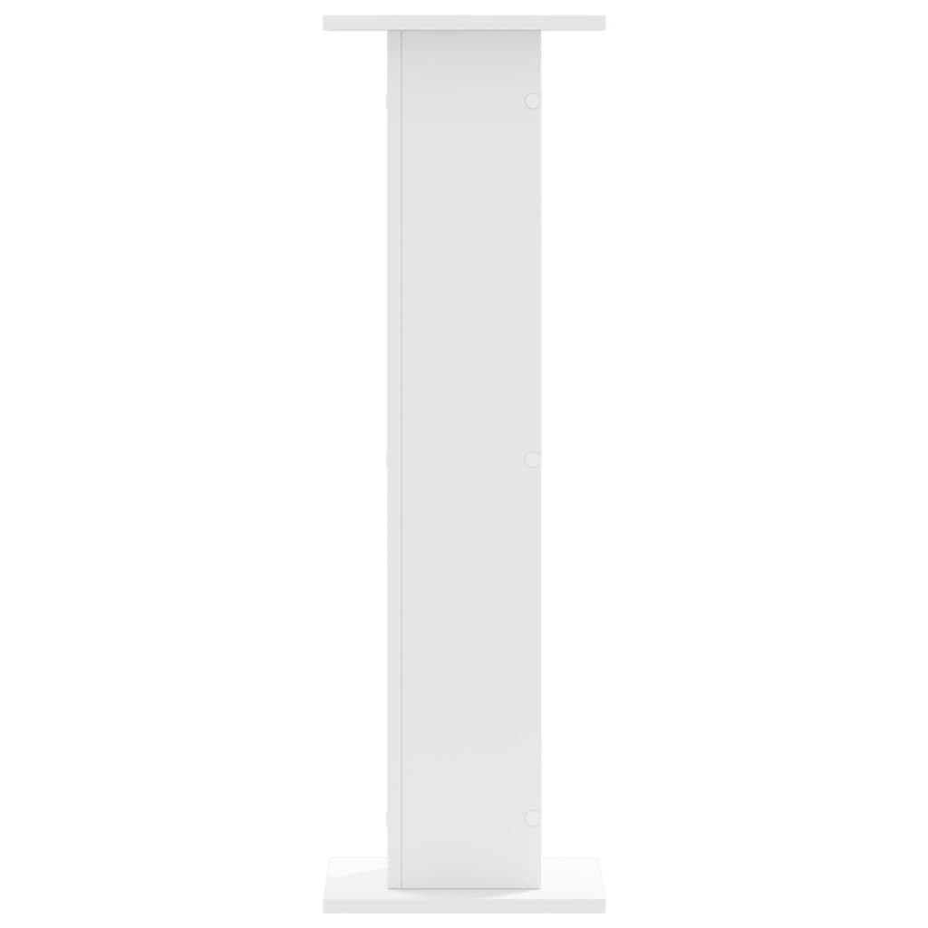 Speakerstandaards 2 st 30x30x80 cm bewerkt hout zwart kopen? | .nl