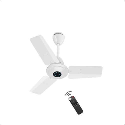 atomberg Ikano 600mm BLDC Ceiling Fan with Remote | BEE 5 star | High Air Delivery | LED Speed Indicator | Low Noise | Timeless Design with Power...