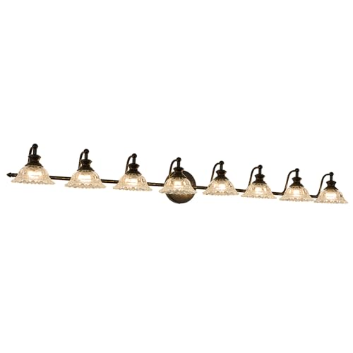 Image of XIEDUN Bathroom Vanity Light Black 8 Light