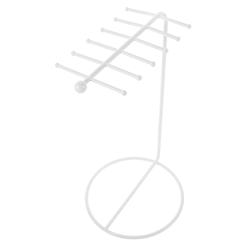 Healeved soporte de joyería de hierro forjado soporte para colgar collares cuelga el estante del pendiente Titular de aretes Metal