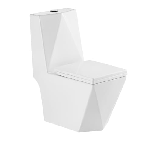 Vaso Sanitário Monobloco Completo Diamante - Caixa Acoplada branca