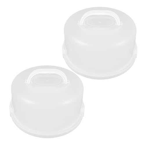 IMIKEYA 2 Piezas Ahorrador Party Cake Carrier tortenkarton taper para pasteles PP Transparent