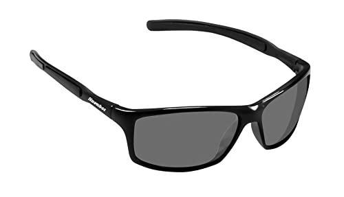 Snowbee Gafas de sol clásicas envolventes para hombre, color negro, 150 mm Cover