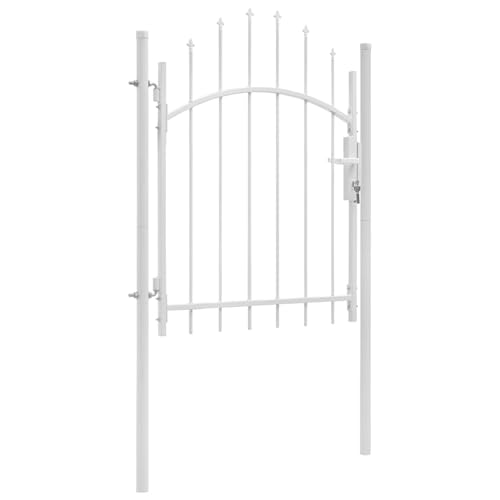 Rantry Gartentor Stahl 1x1,75 m Weiß Model143064