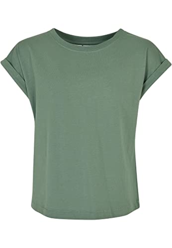 Urban Classics Damen Girls Organic Extended Shoulder Tee salvia, 146/152