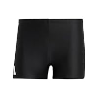 adidas Herren Solid Swim Boxers, Black/White, L