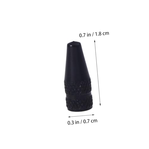 6 Pzas Tapas de Válvula para Bicicleta de Aleación de Aluminio Negro para Bicicleta de Carretera y Montaña, Protección de Aire para Neumáticos, Antióxido y Fácil de Instalar miniatura 2