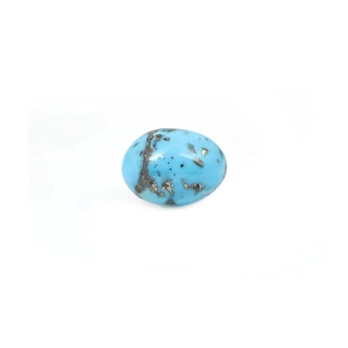 Turquoise afghane 12,75 carats, cabochon ovale d'exception