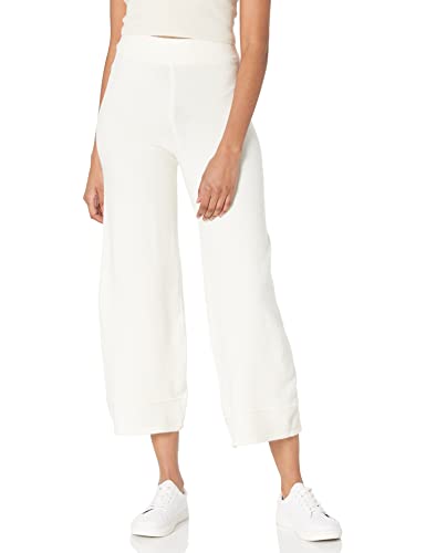 The Drop Bernadette Pantalón Tobillero Holgado de Punto sin Cierre para Mujer, blanco (whisper white), M
