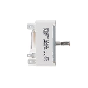 GE Appliances WB24T10025 Genuine OEM Surface Burner Control Switch for GE Electric Ranges, 8 Inch