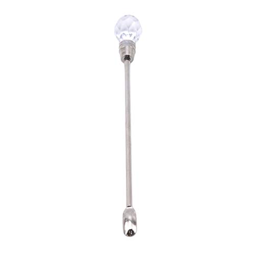 Cngstar Nail Art Stirring Rod DIY Tools Spoon for Powder Liquid Glue Rhinestone Acrylic UV Gel Mixing Manicure Accessories,white