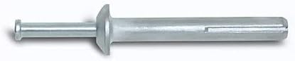Powers Fasteners 2820 1/4" x 1-1/2" Mushroom Head Zamac Nailin Anchor, 100/Box