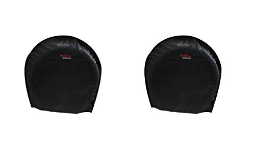 Image of Tire Cover Set of 2PCS Waterproof Sun Protectors for RV, Camper, Trailer, Truck Fits 33 inch-35 inch Tire Diameter