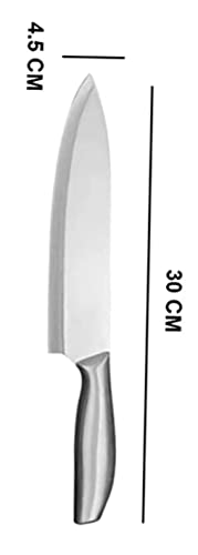 Image of 7.5 inch Proffesion Kitchen Chef's Knife, High Carbon Stainless Steel Ultra Sharp Cooking Chef's Knife for Kitchen & Cooking, Silver, Pack of 1 (Chef's Knife)