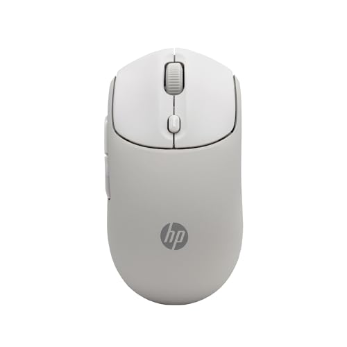 HP 400 Ratón inalámbrico Dual - Bluetooth y USB 2.4GHz, batería de 24 Meses, clics silenciosos, Tacto Suave, Beige