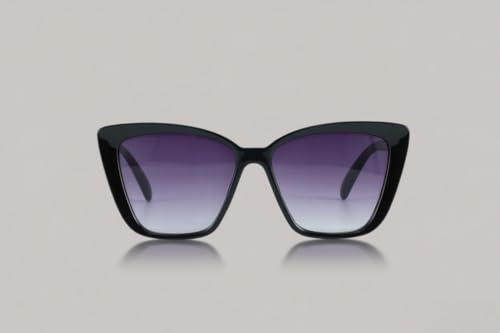 Trendy Cat Eye Round Polarized Sunglasses for Women Fashion UV Protection Sun Glasses