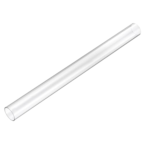 Image of uxcell Clear Rigid Tubing 24mm(0.94 inch) ID x 26mm(1 inch) OD x 1Ft(305mm) Length Round Plastic Polycarbonate Tube