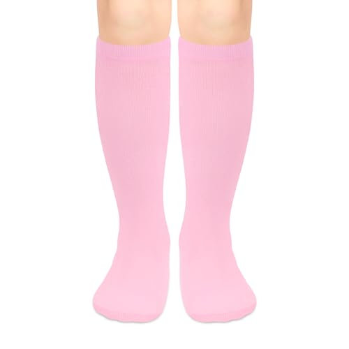 Image of Olreco 1 Pack Toddler Kids Youth Soccer Socks Girls Boys Baseball Socks Youth Knee High Softball Football Accessories Cotton